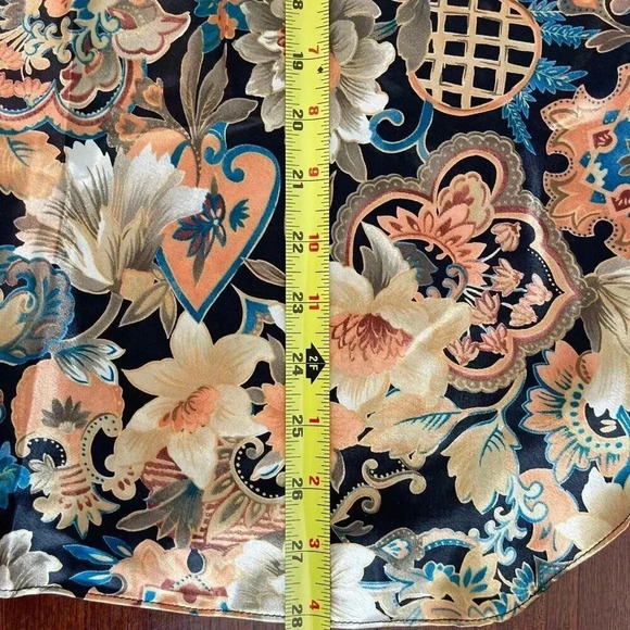 VTG 1980's Inner Most Night Gown Robe Set Floral Satin Silky Romantic Cottagcore - Picture 13 of 16